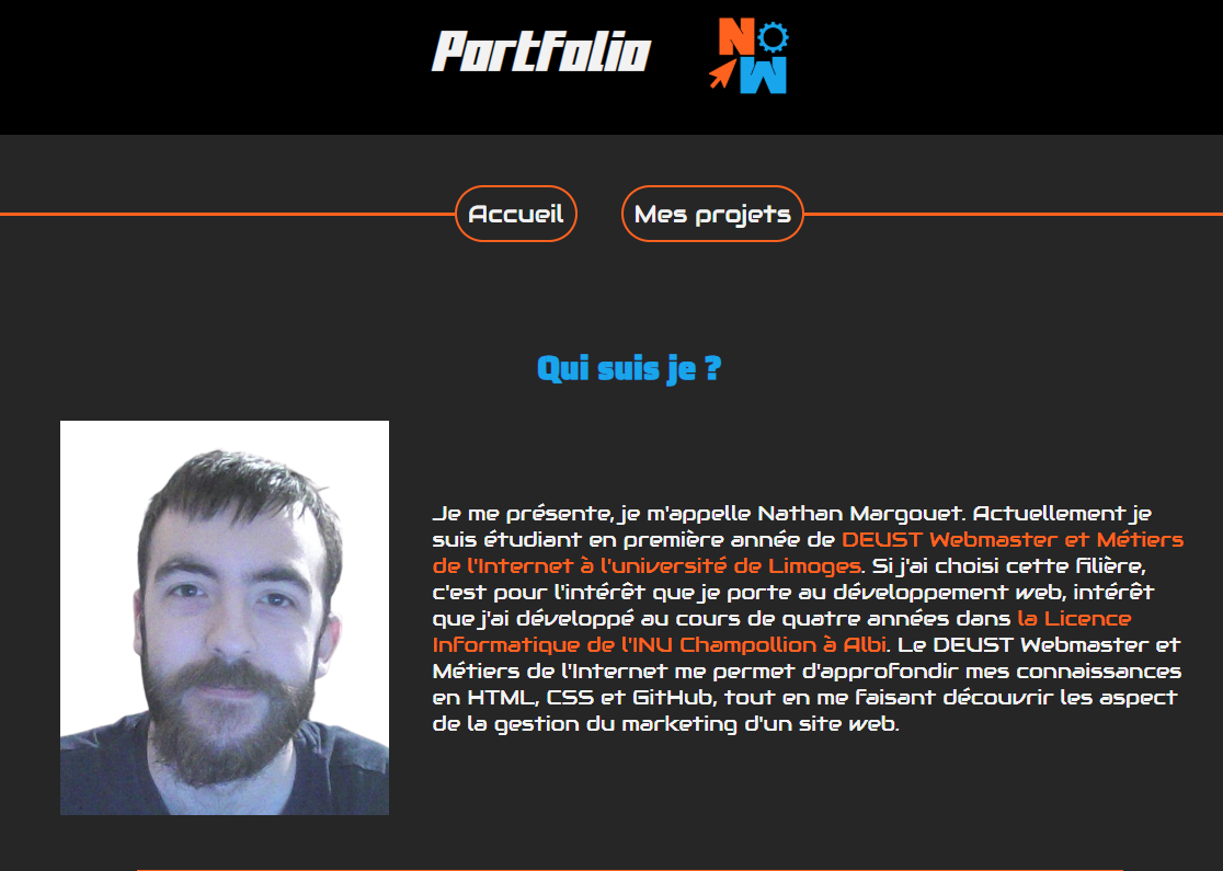 Lire la suite à propos de l’article Site portfolio développeur web sur GitHub